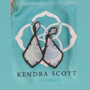 Kendra Scott iridescent gunmetal mix earrings